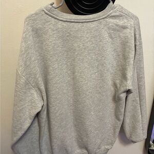 Freeze Gray Crewneck Sweater Soft Cotton-Blend